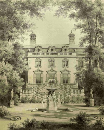 Hunting Lodge Klein-Glienicke, Garden Side by Hermann Günther